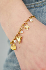 Sparkling love bracelet - premium