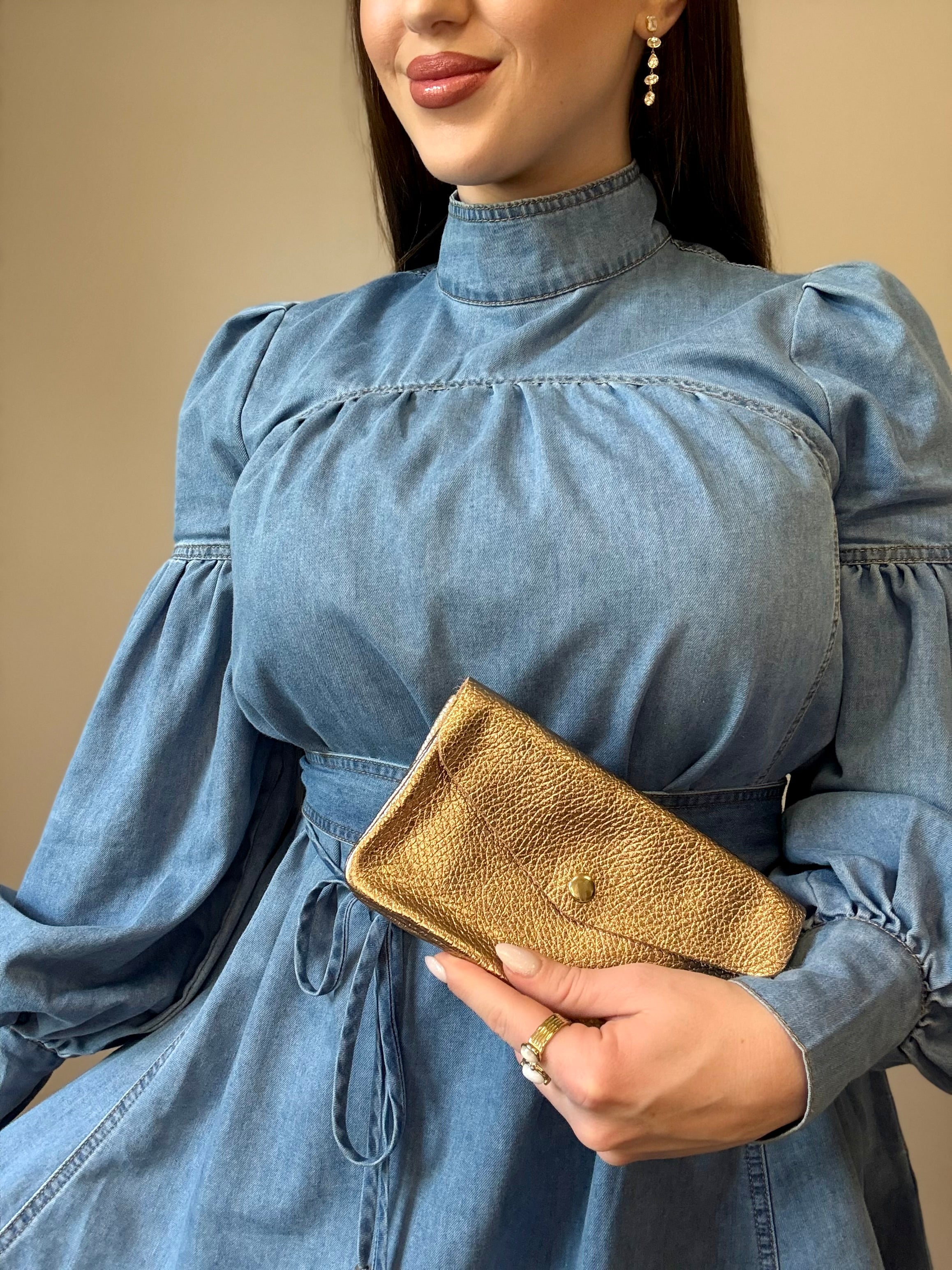 Darling in denim dress