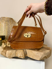 Celestial tote - genuine leather