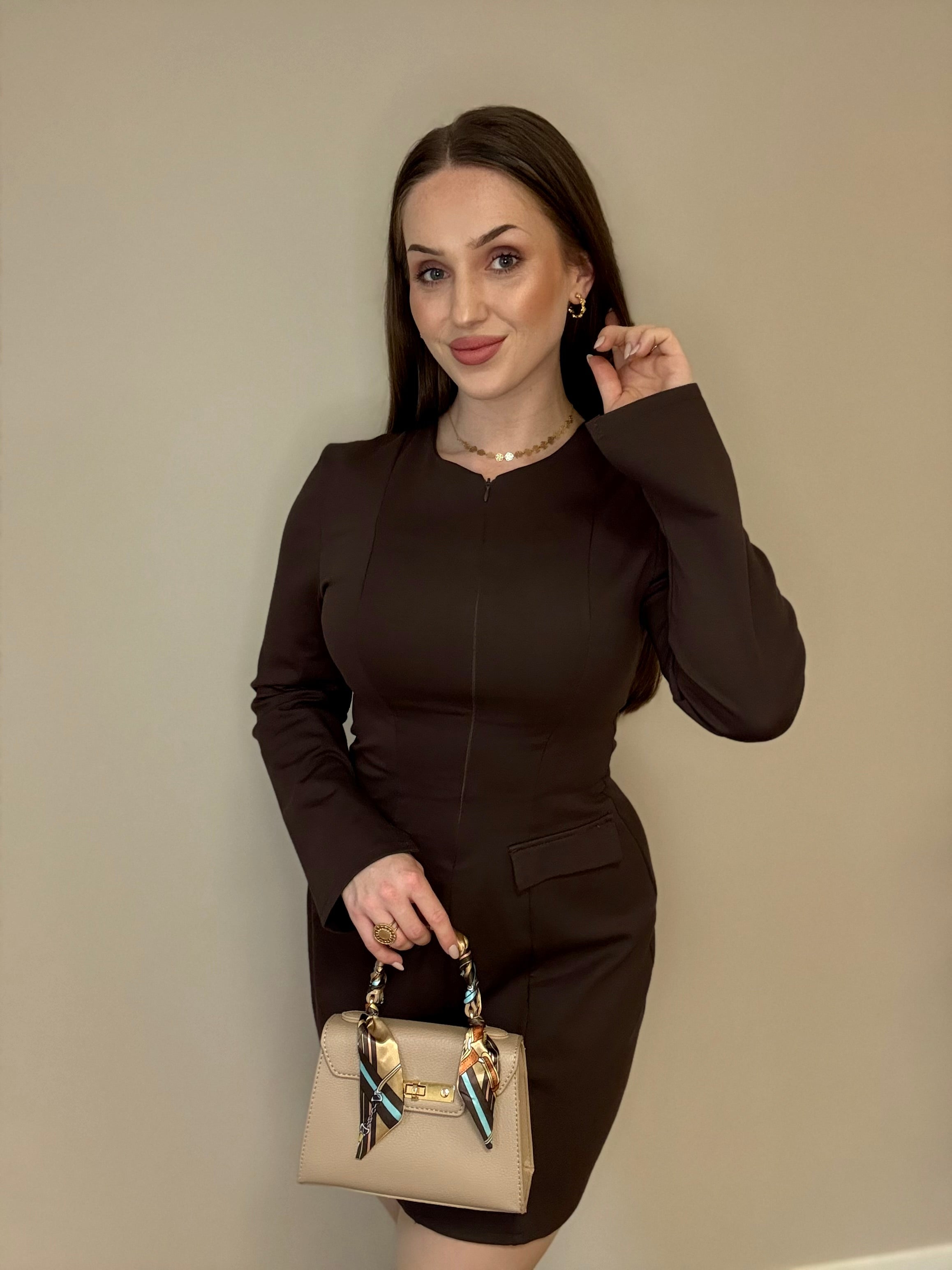 Espresso charm dress