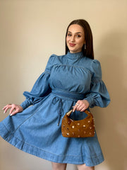 Darling in denim dress