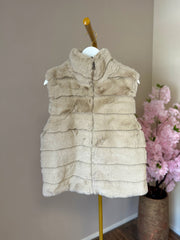 Cosy cloud fur waistcoat
