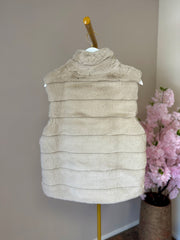 Cosy cloud fur waistcoat