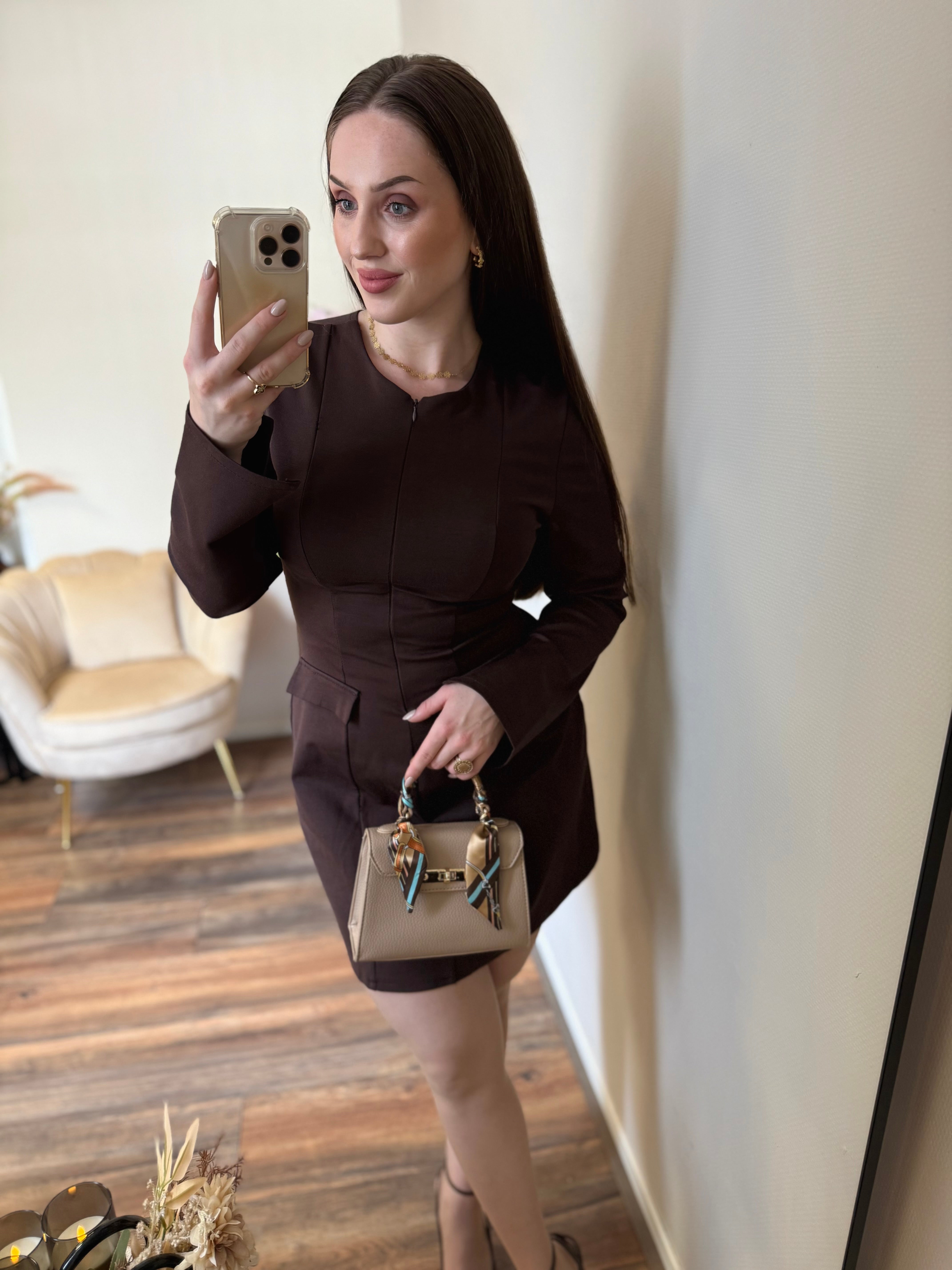 Espresso charm dress
