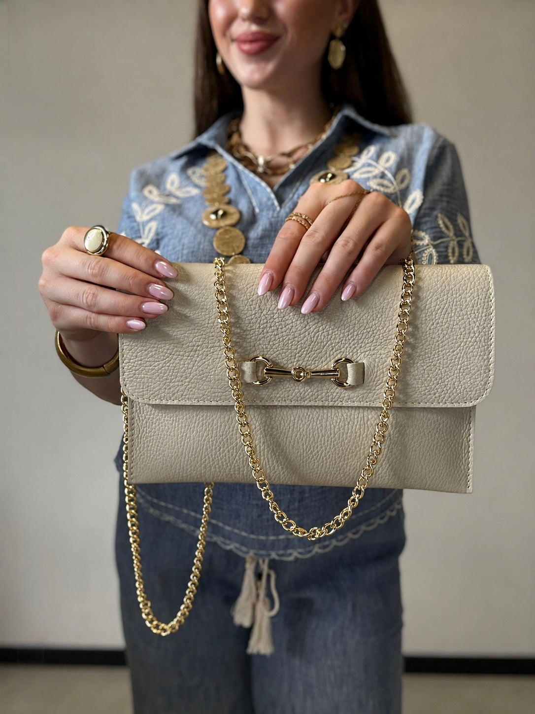 La Bella Grazia Clutchbag - Genuine Leather