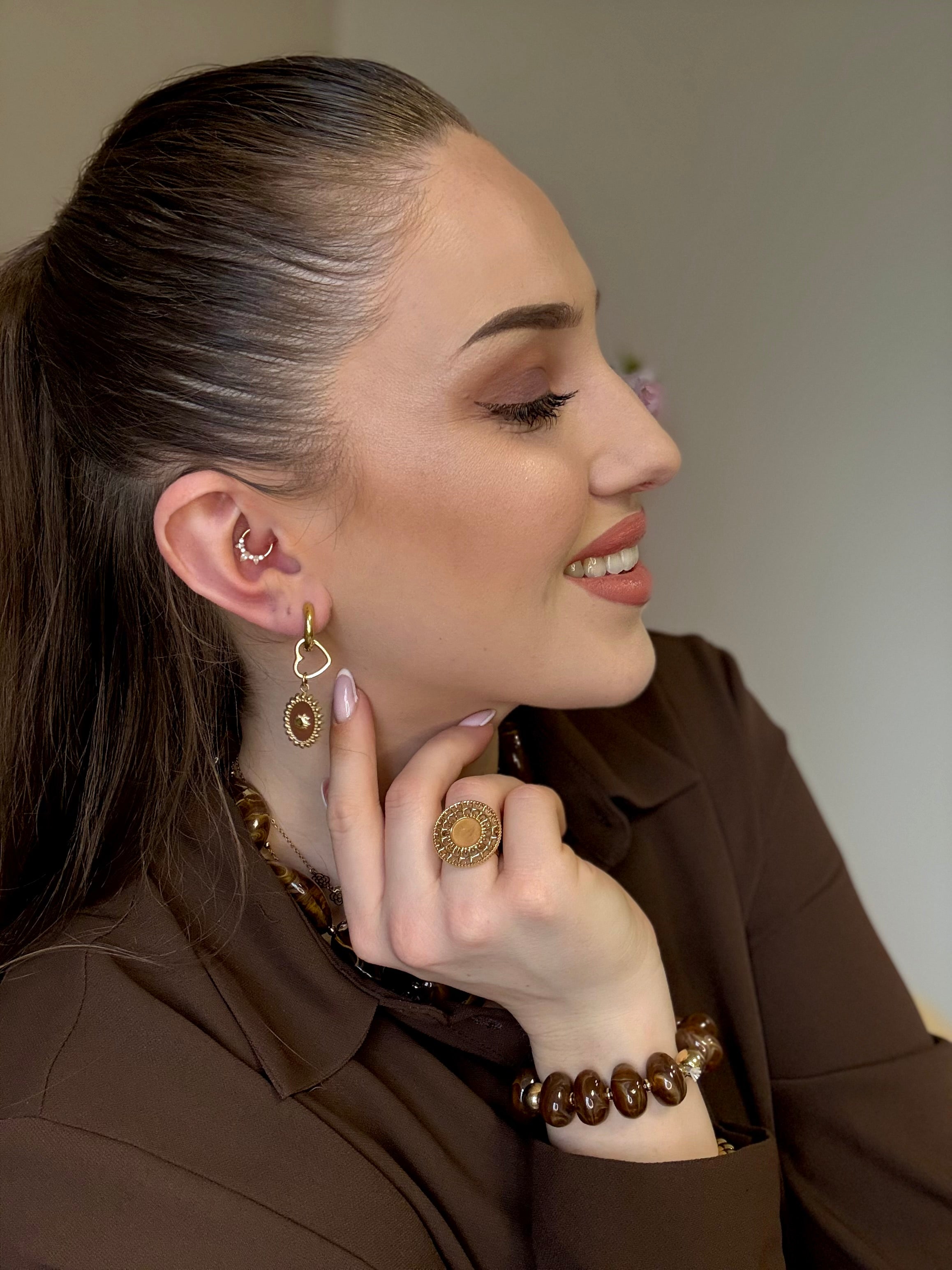 Baroque stone ring - Natuursteen