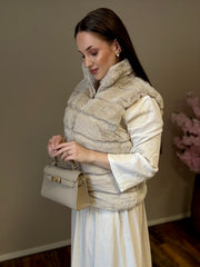 Cosy cloud fur waistcoat
