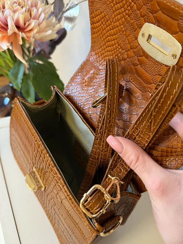 Celestial tote - genuine leather