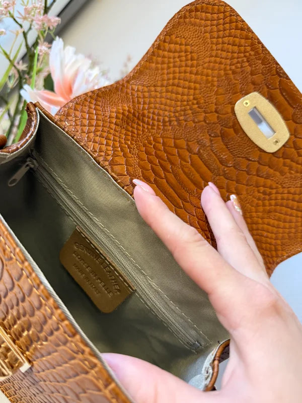 Celestial tote - genuine leather